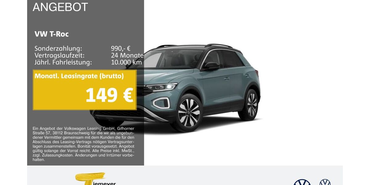 VW T-Roc 21.998 km 27.550 &euro; Marl 45770
