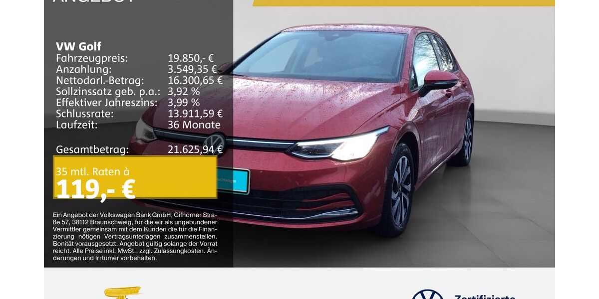 VW Golf 24.385 km 19.450 &euro; Gelsenkirchen 45894