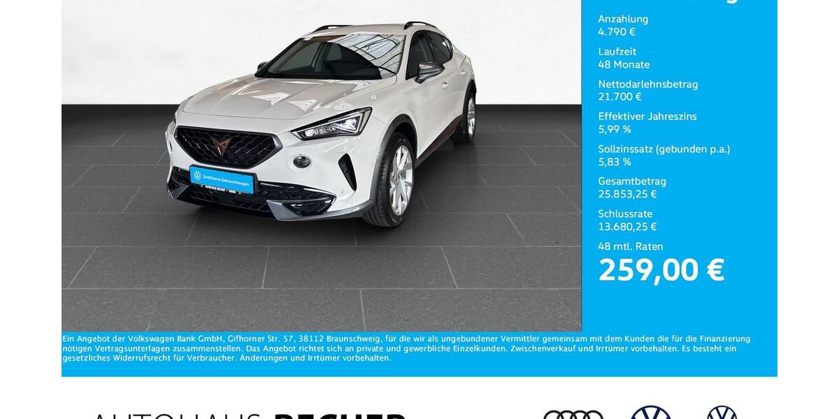 Cupra Formentor 26.288 km 26.490 &euro; Wesel 46485