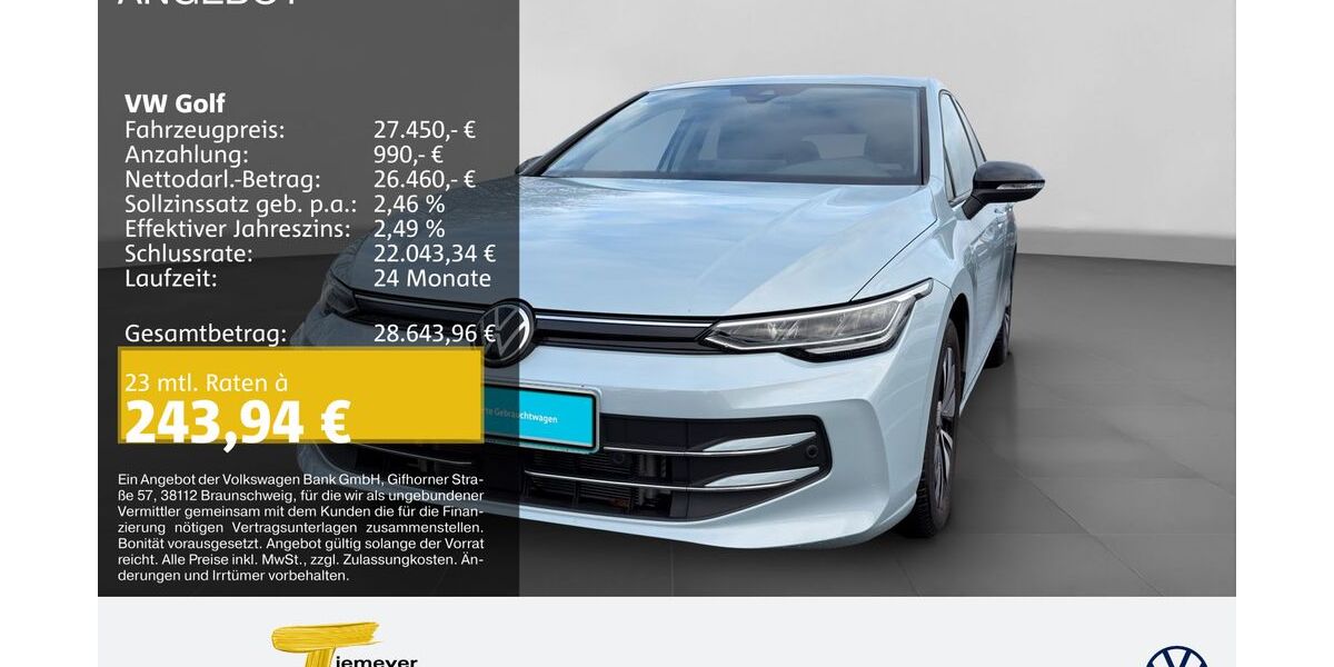 VW Golf 7.655 km 26.970 &euro; Duisburg 47059