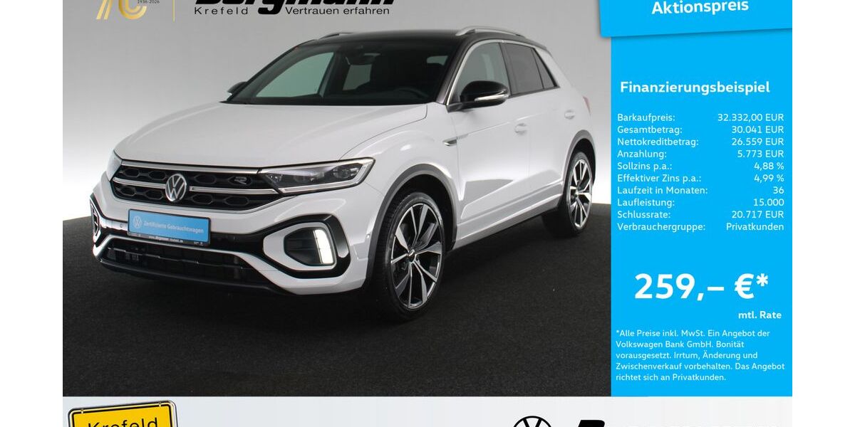 VW T-Roc 19.200 km 32.332 &euro; Krefeld 47803