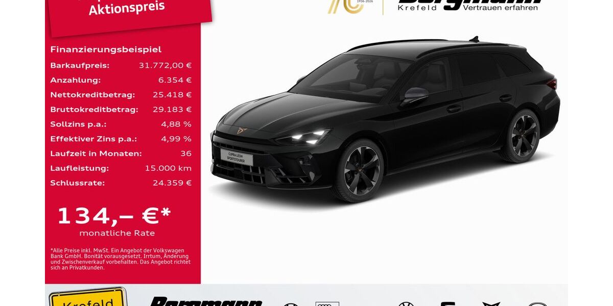 Cupra Leon 1.010 km 31.772 &euro; Krefeld 47803