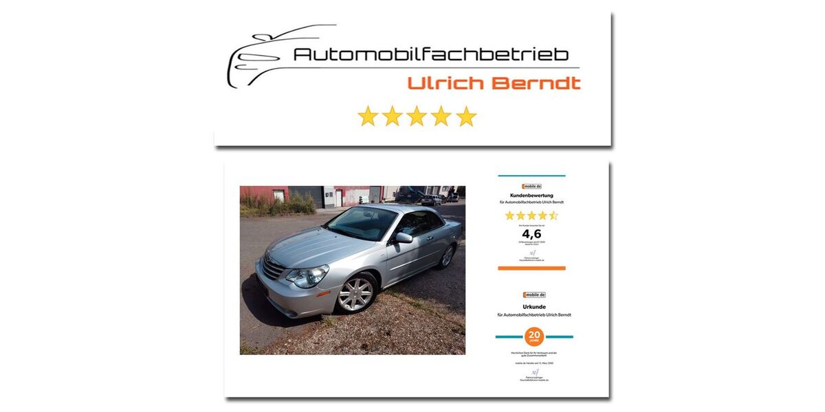 Chrysler Sebring 67.985 km 6.950 &euro; Essen 45307