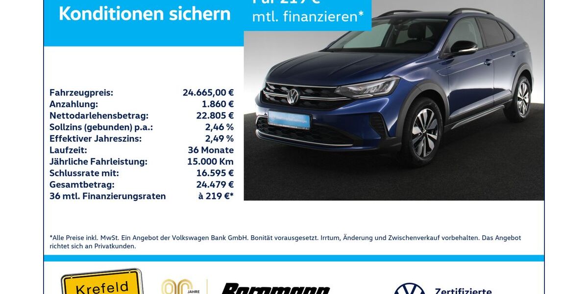 VW Taigo 9.693 km 22.227 &euro; Krefeld 47803