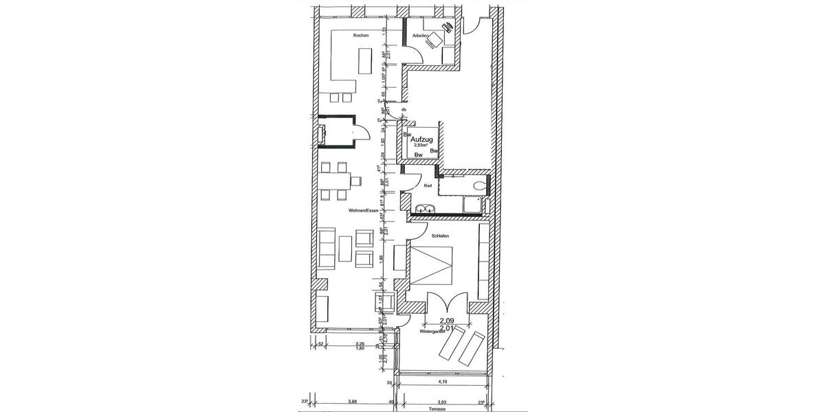 Erdgeschoßwohnung Essen Stadtbezirk II - 2.5 Zimmer, 115 m&sup2;, 1.725&euro; | Angebot:25956770
