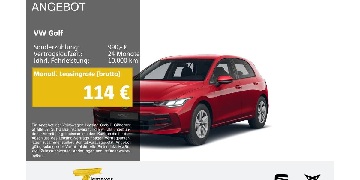 VW Golf 10.583 km 23.920 &euro; Gelsenkirchen OT Beckhausen 45899