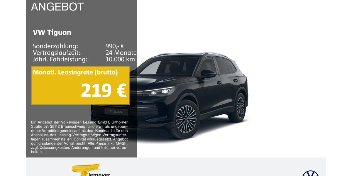 VW Tiguan 24.666 km 34.480 &euro; Dorsten 46282