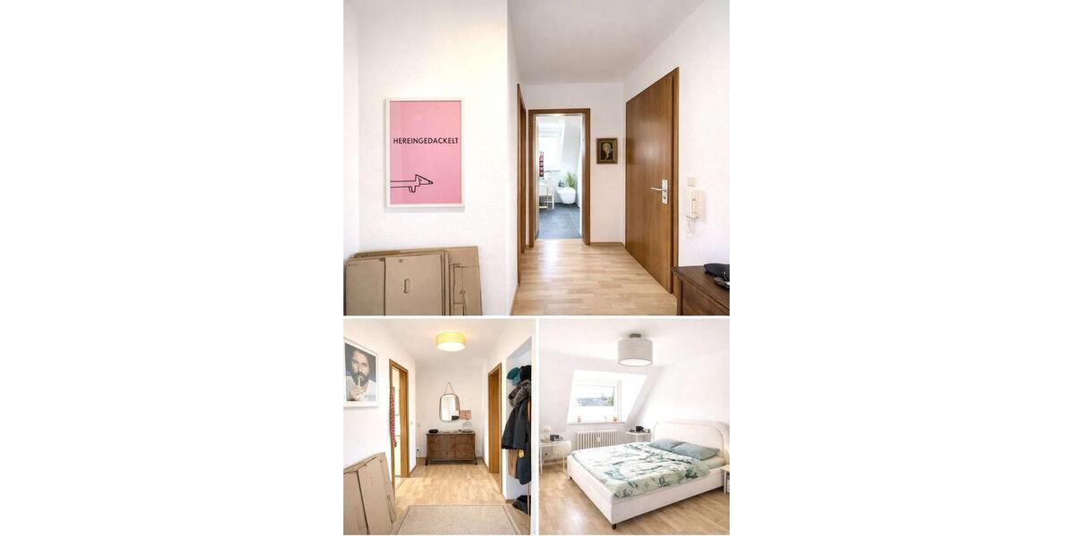 Dachgeschoßwohnung Essen Stadtbezirk II - 3 Zimmer, 66 m&sup2;, 650&euro; | Angebot:24813812