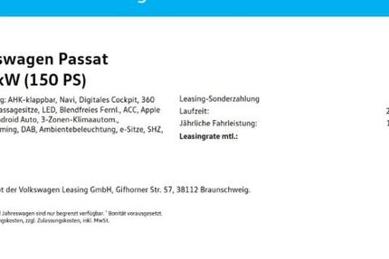 VW Passat 14.439 km 34.250 &euro; Mülheim 45478