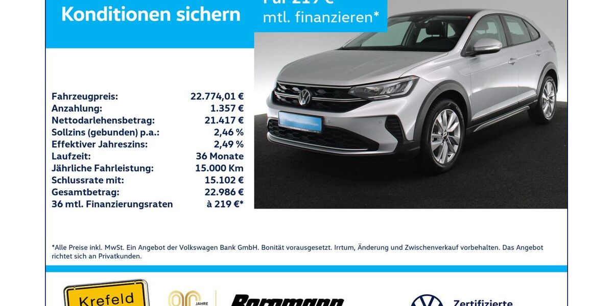 VW Taigo 23.259 km 20.557 &euro; Krefeld 47803
