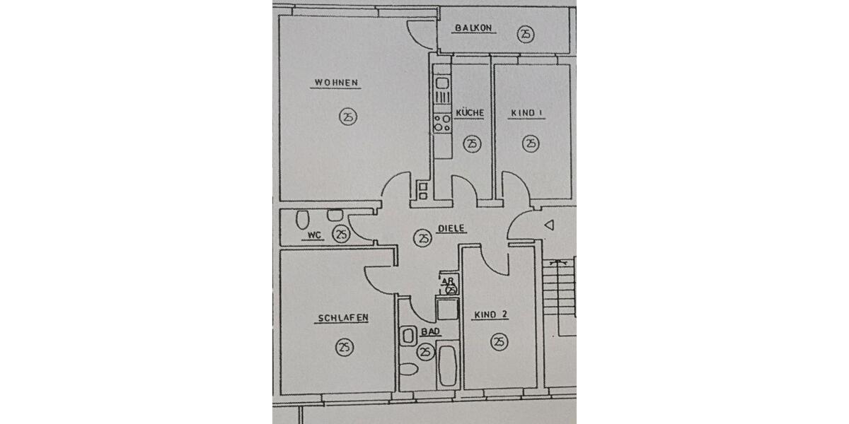 Etagenwohnung Wesel Fusternberg - 4 Zimmer, 90 m&sup2;, 169.000&euro; | Angebot:27261526