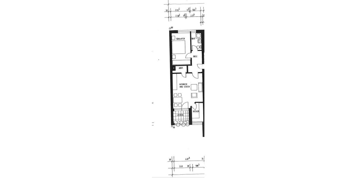 Etagenwohnung Dorsten Altstadt - 2.5 Zimmer, 57 m&sup2;, 428&euro; | Angebot:25904860