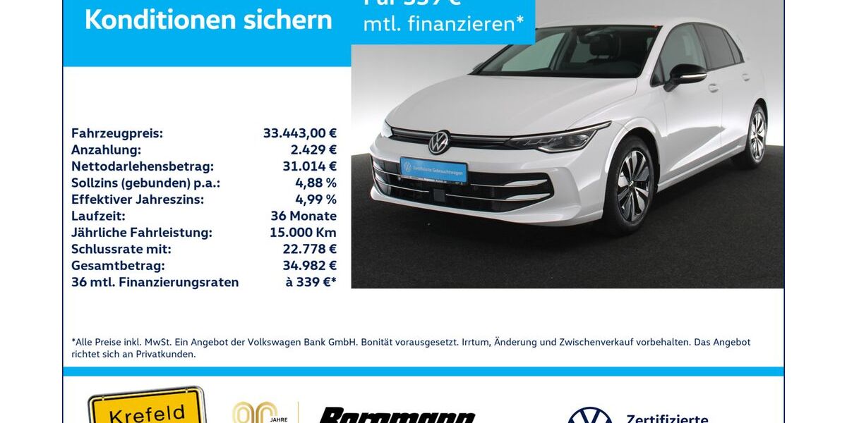 VW Golf 7.388 km 31.994 &euro; Krefeld 47803