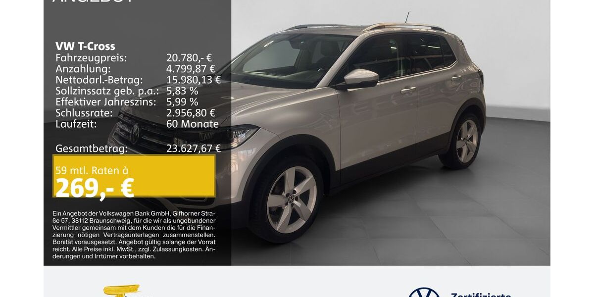 VW T-Cross 29.279 km 19.890 &euro; Gelsenkirchen 45888
