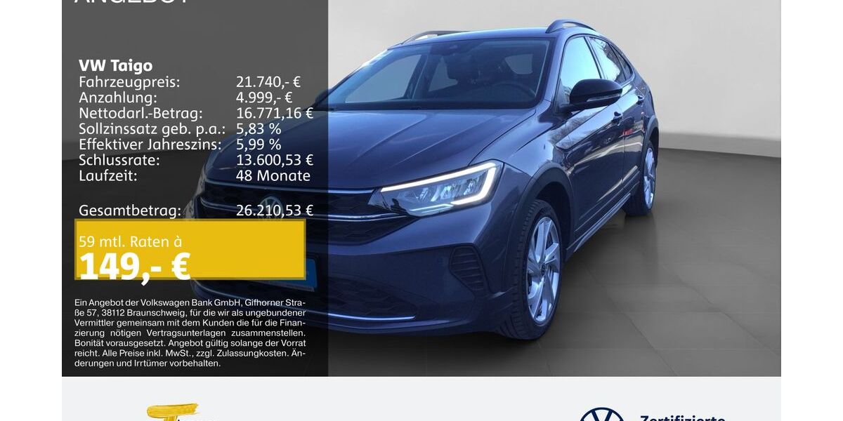 VW Taigo 9.571 km 17.780 &euro; Gelsenkirchen 45894