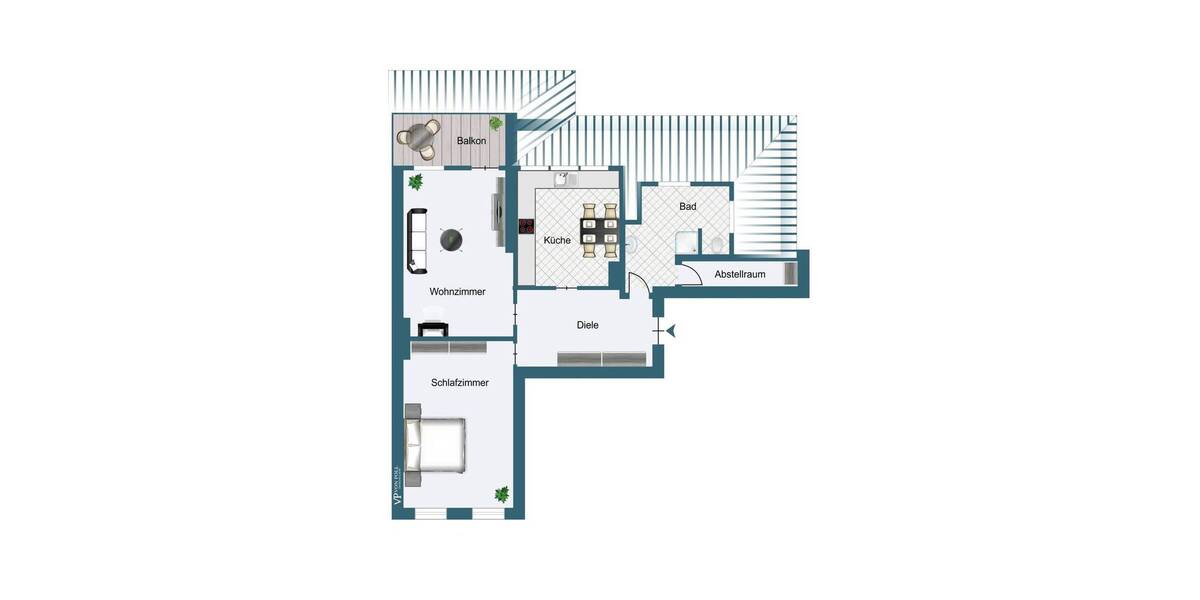 Etagenwohnung Essen / Bredeney Bredeney - 2 Zimmer, 81 m&sup2;, 375.000&euro; | Angebot:26307551