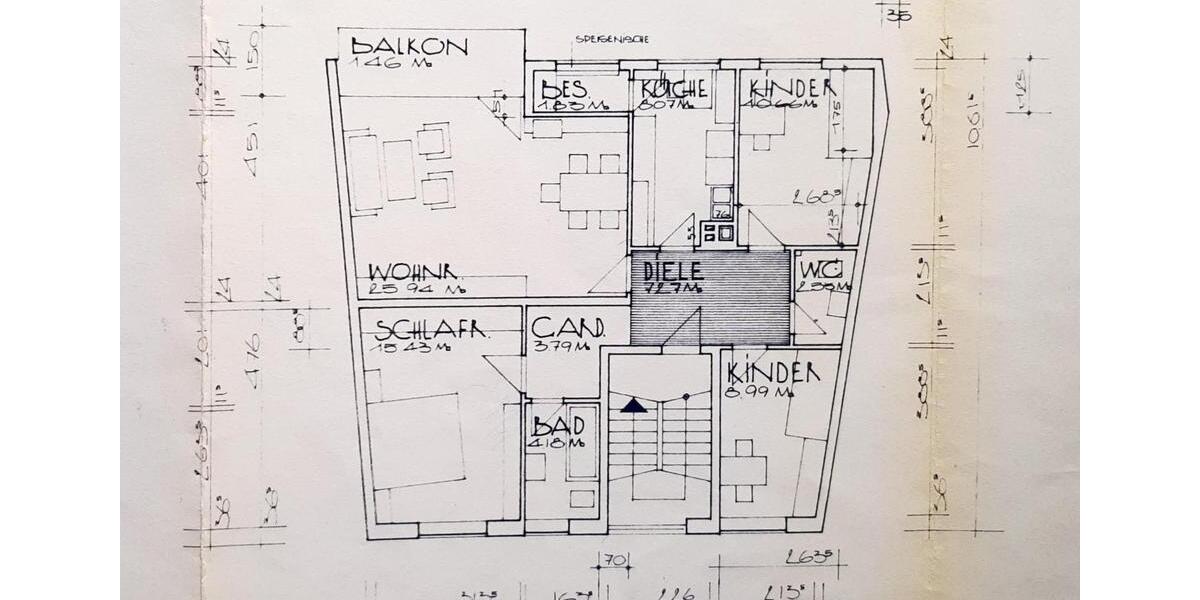 Etagenwohnung Duisburg Mittelmeiderich - 4 Zimmer, 1.028&euro; | Angebot:23665036