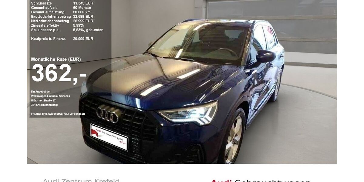 Audi Q3 74.220 km 28.779 &euro; Krefeld 47805