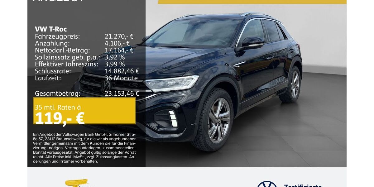 VW T-Roc 41.633 km 20.850 &euro; Dorsten 46282