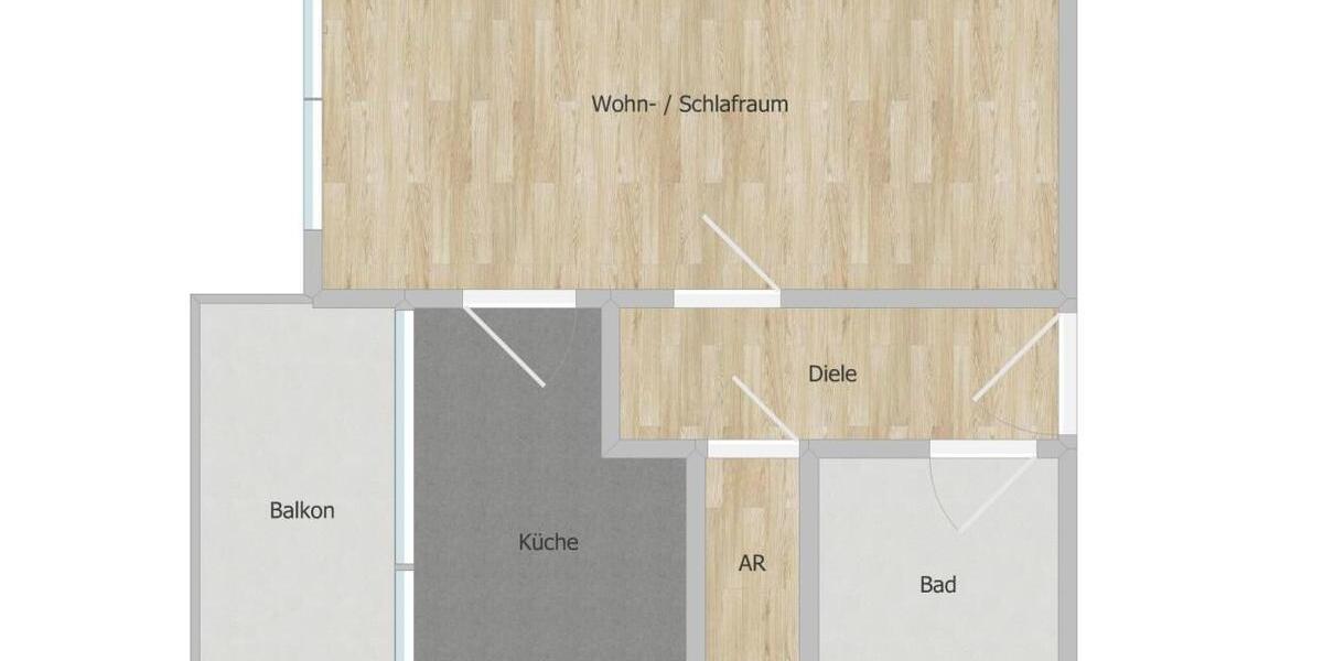 Erdgeschoßwohnung Duisburg Hamborn - 1.5 Zimmer, 47 m&sup2;, 346&euro; | Angebot:25881196