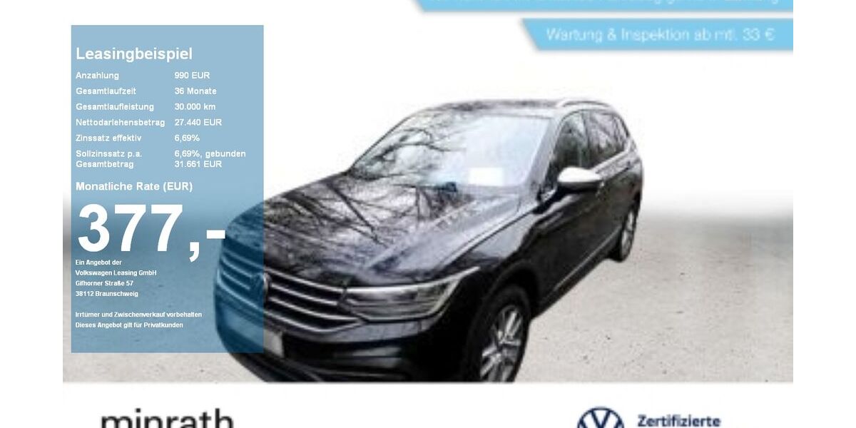 VW Tiguan Allspace 94.455 km 26.410 &euro; Moers 47441