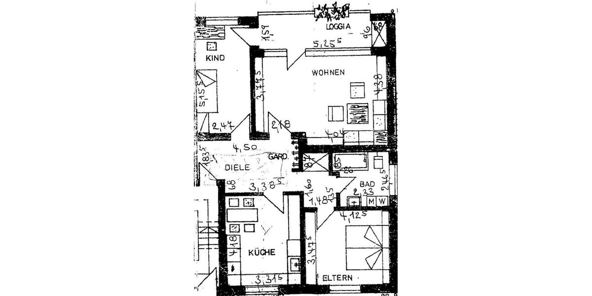 Etagenwohnung Wesel Fusternberg - 3 Zimmer, 89 m&sup2;, 186.000&euro; | Angebot:27213836