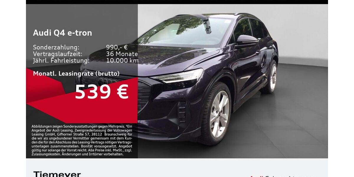Audi Q4 e-tron 3.345 km 46.980 &euro; Gelsenkirchen 45894