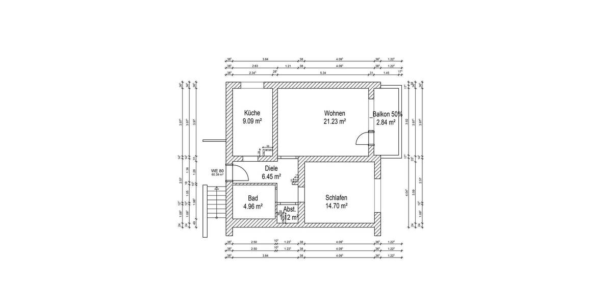 Etagenwohnung Duisburg Aldenrade - 2 Zimmer, 244 m&sup2;, 480.000&euro; | Angebot:26107579