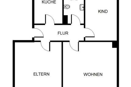 Wohnung Gelsenkirchen Scholven - 3 Zimmer, 59 m&sup2;, 429&euro; | Angebot:26778085