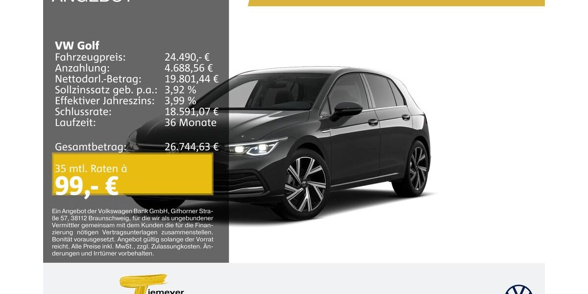 VW Golf 12.944 km 24.240 &euro; Dorsten 46282