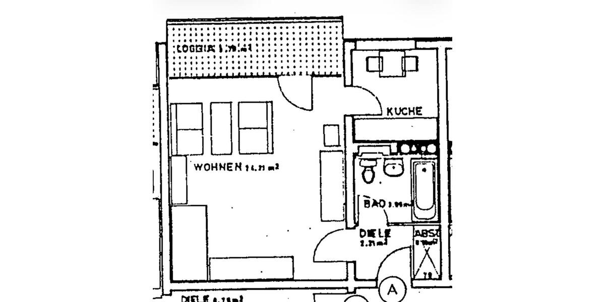 Etagenwohnung Duisburg Essenberg - 1 Zimmer, 40 m&sup2;, 58.900&euro; | Angebot:27246999